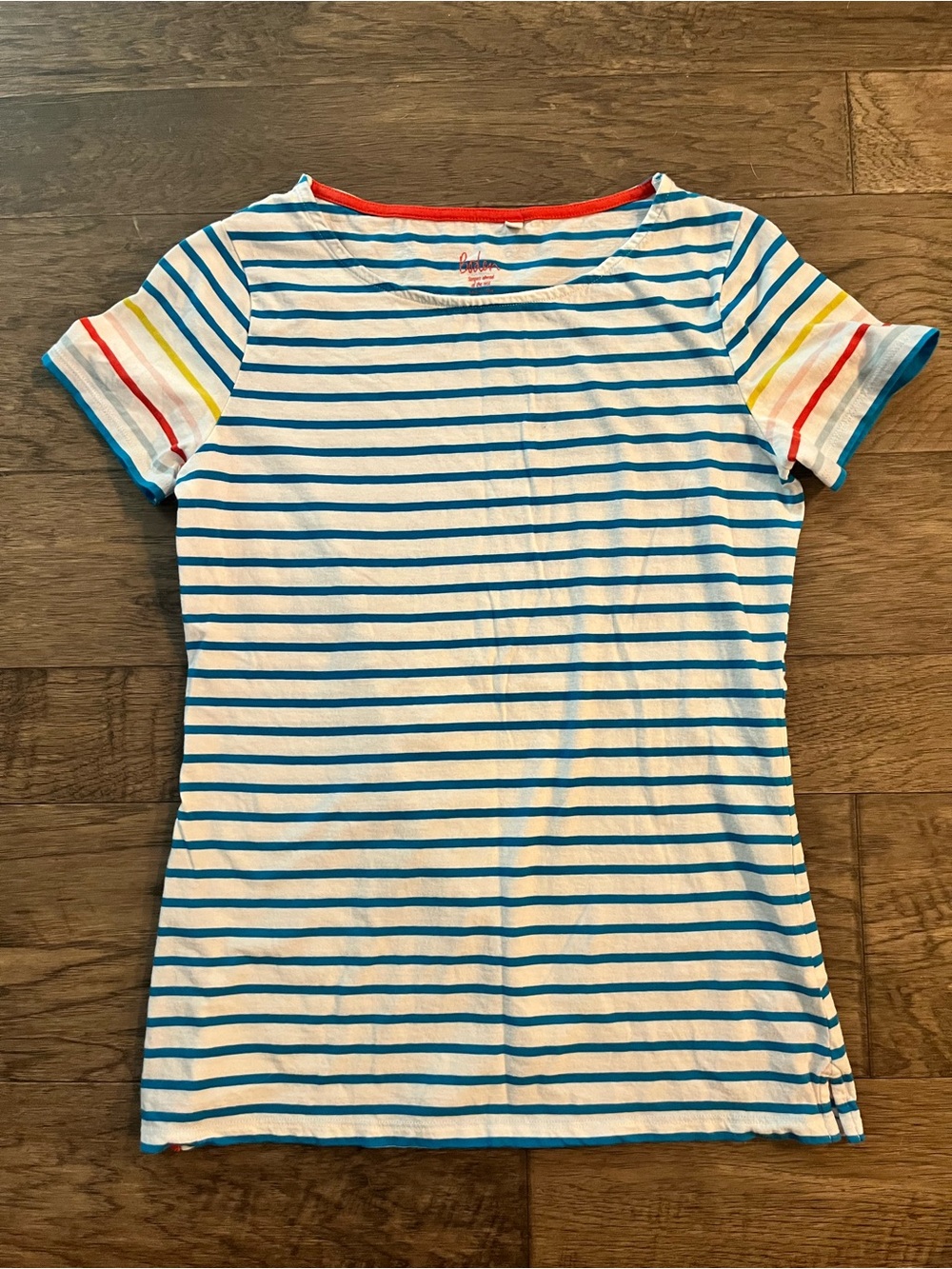 Boden Striped Short Sleeve Top